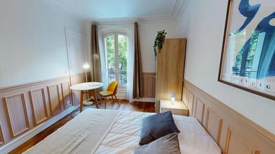 Chambre en colocation de 3 à Paris - Chambre à Paris - Rue Des Cloys, Grandes Carrières