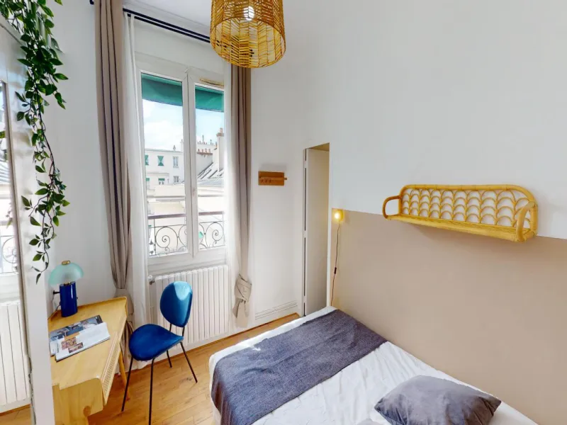 Photo de la colocation : Chambre en colocation de 6 à Paris - 80 Taitbout B5 - 4 - #1 - Chambre