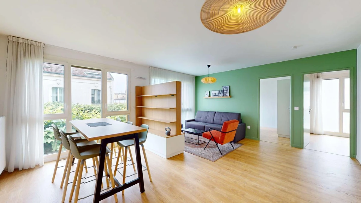 Photo de la colocation : Chambre en colocation de 1 à Ivry Sur Seine - Résidence à Ivry-sur-Seine : Appartement de 64m2