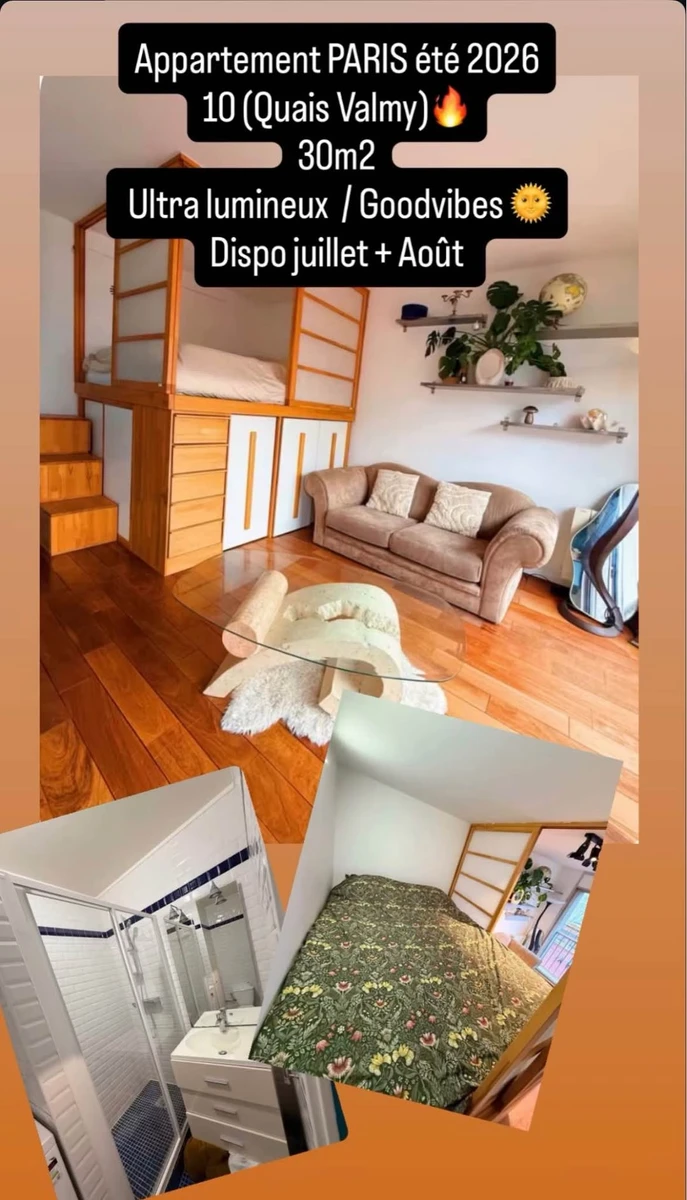 Photo de la colocation à Paris : Appartement 1 pièces - 30m² à 10ème arrondissement, Paris - 1300€