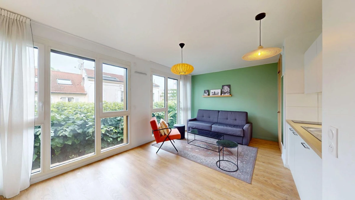 Photo de la colocation : Chambre en colocation de 1 à Ivry Sur Seine - Résidence à Ivry-sur-Seine : Appartement de 29m2