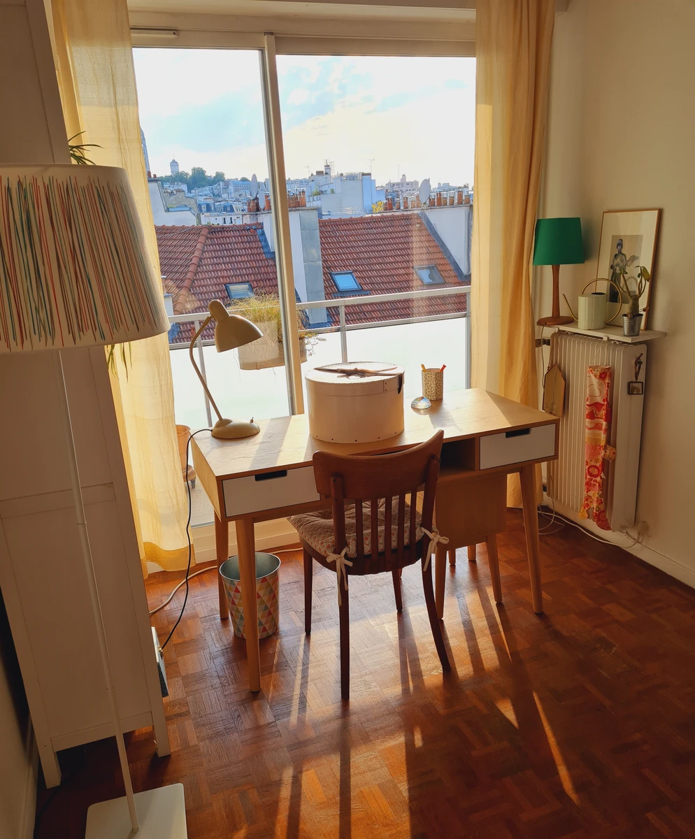Photo de la colocation à Paris : Chambre avec vue sur le Sacré cœur !